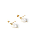 Arms of Eve Lover Gold Pearl Earrings