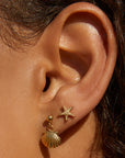 Arms of Eve Starfish Studs Gold