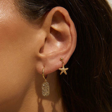 Arms of Eve Neptune Earrings Gold