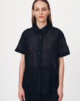 Rowie Mason Silk Shirt Valencia Noir