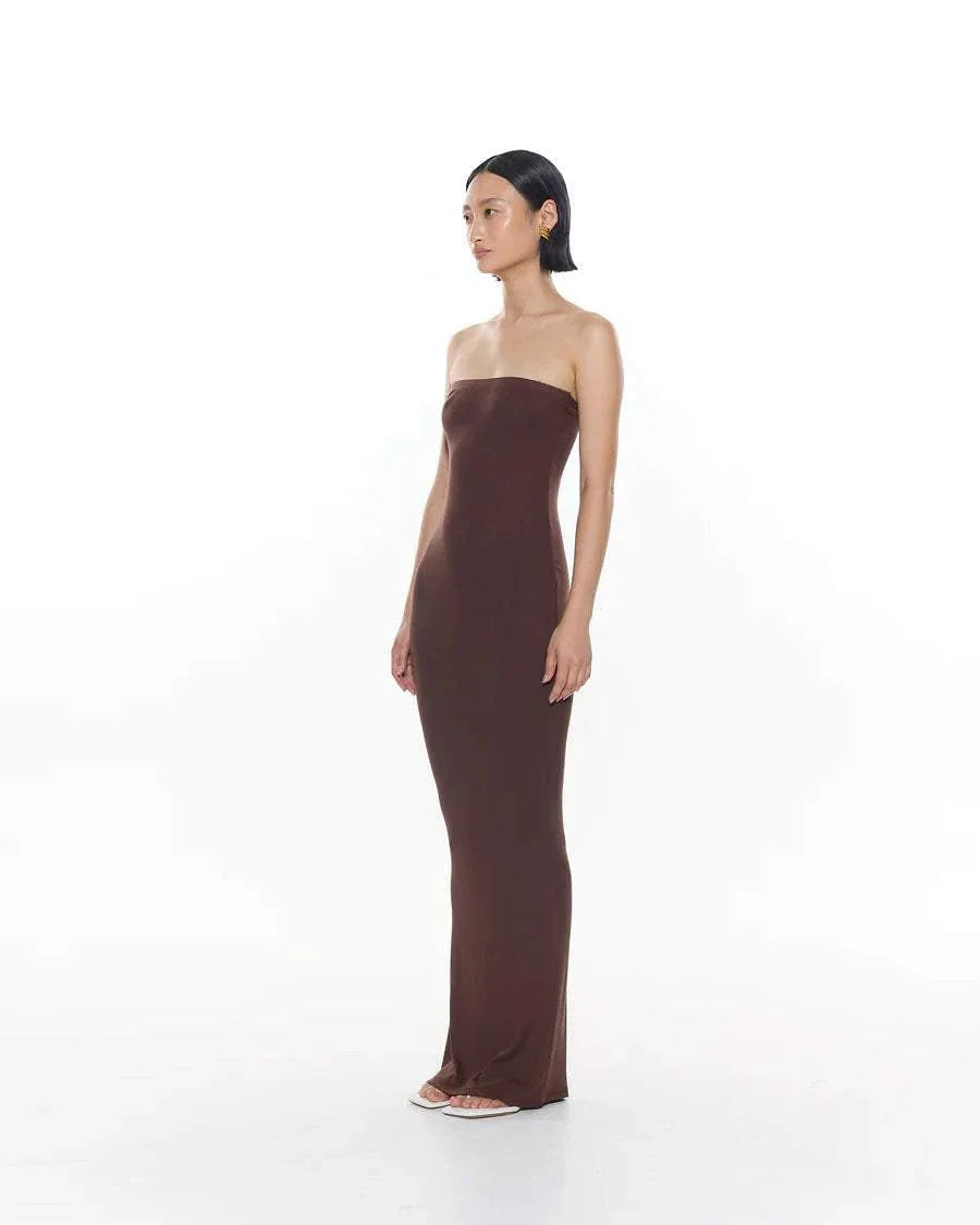 Myra Swim Koa Dress Chocolate