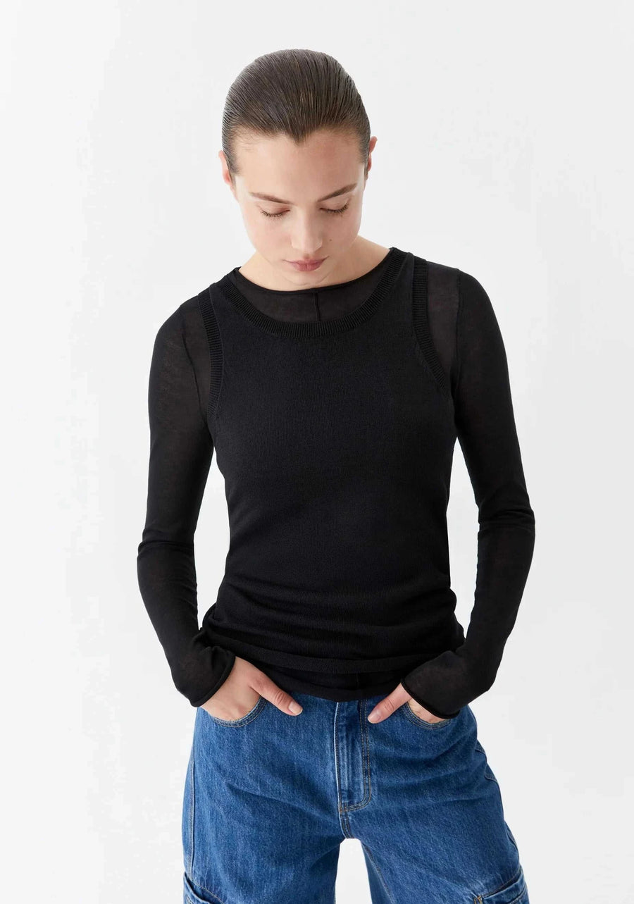 Morrison Aston Knit Pullover Black