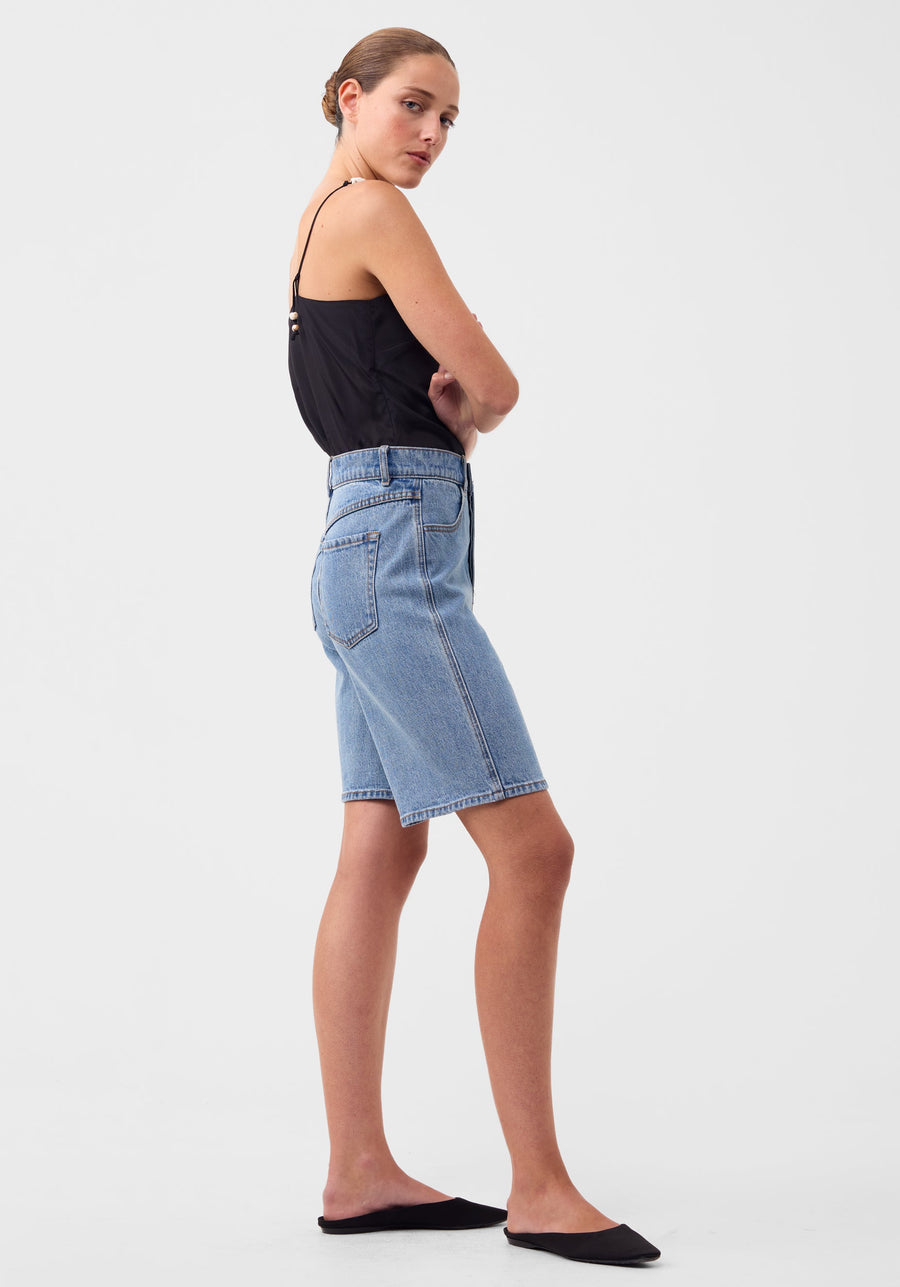 Morrison Ashbury Denim Bermuda Short Blue