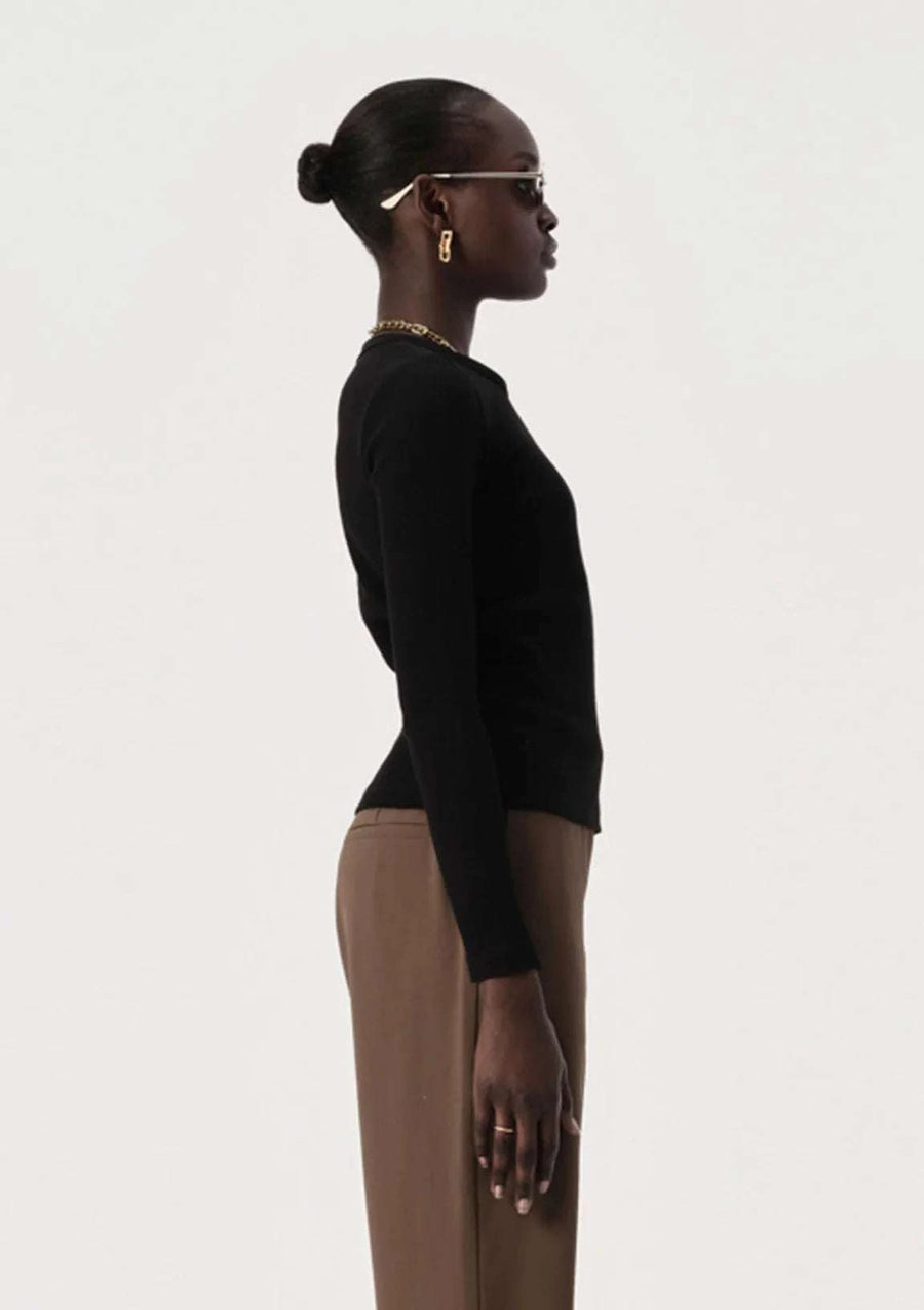 Elka Collective Nola Long Sleeve Top Black