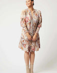 Once Was Altas Linen Viscose Dress Aries Floral