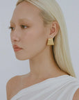 Porter Caterpillar Earrings Gold