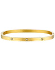 Porter Dylan Bangle Gold Celestial Clear