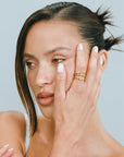 Porter Triple Wave Ring Set Gold