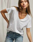 Perfectwhitetee Hendrix Basic V Neck Tee White