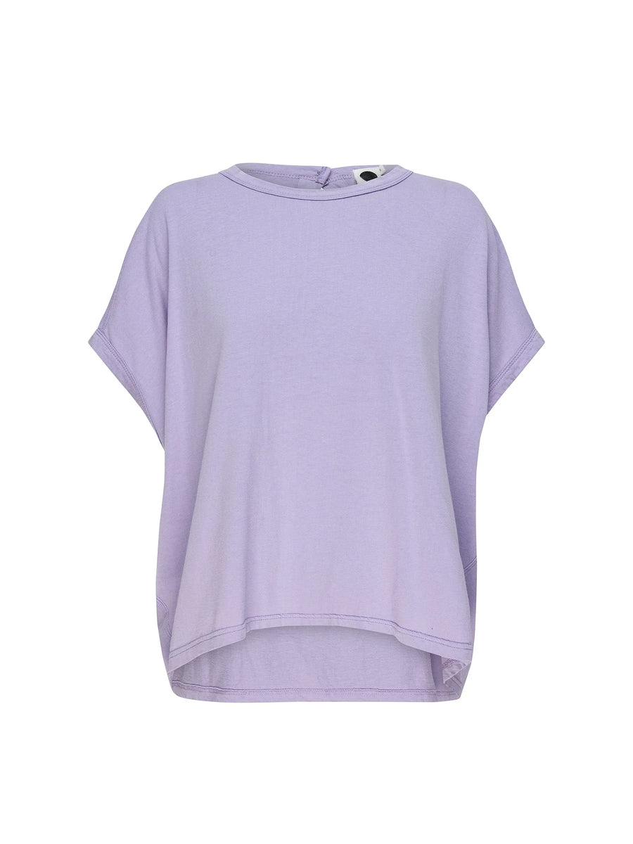 Bassike Slouch Circle Tank Faded Lavender