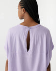 Bassike Slouch Circle Tank Faded Lavender