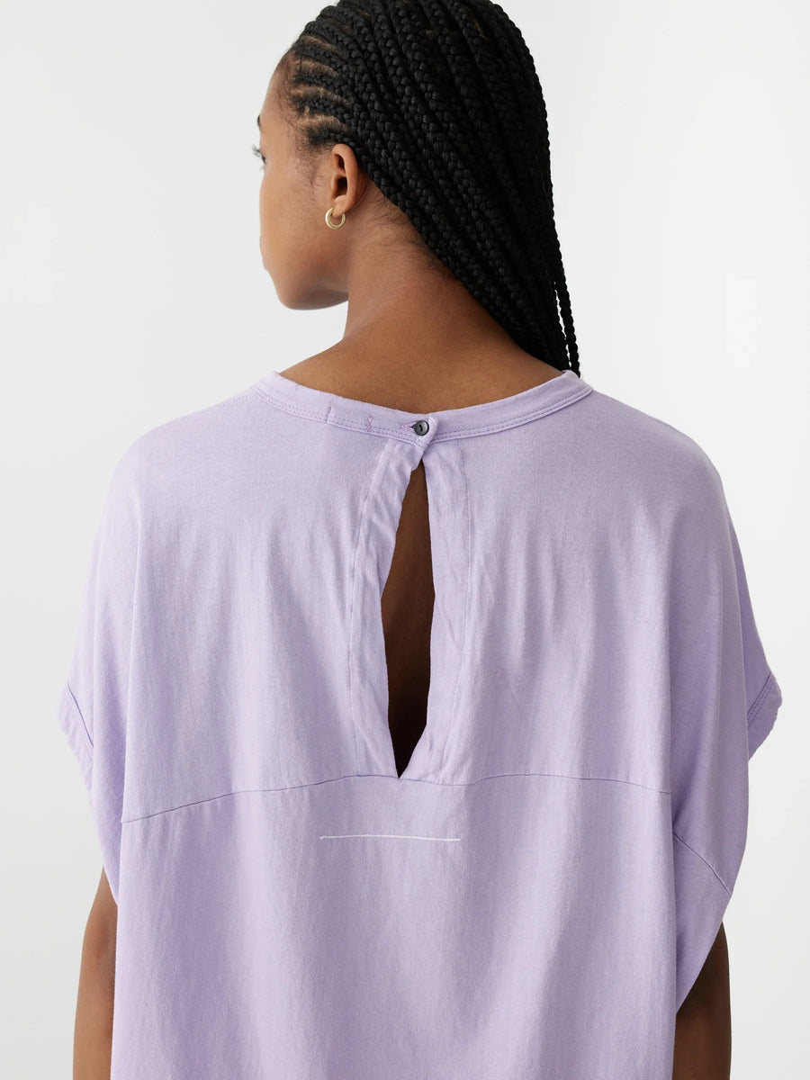 Bassike Slouch Circle Tank Faded Lavender