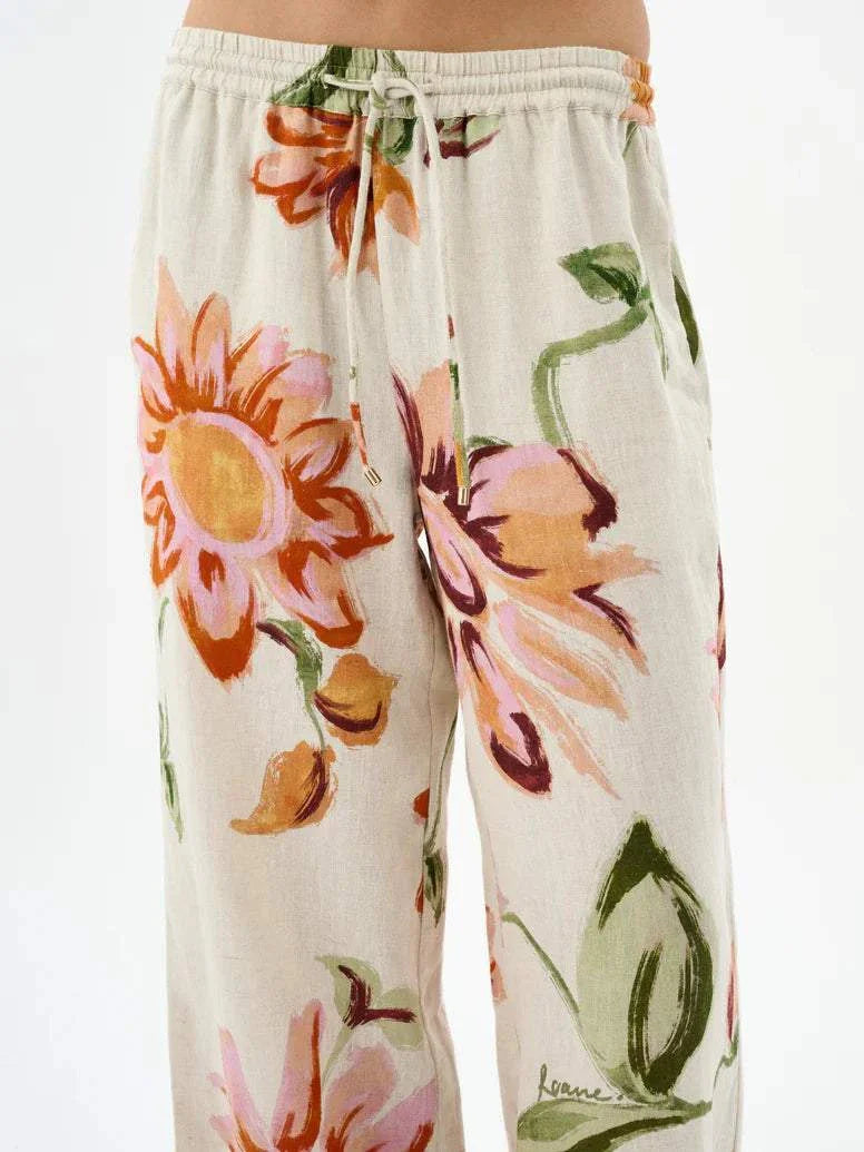 Roame Coast Pant Raphia Bloom 