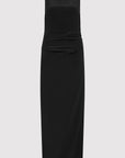 St Agni Silk Tuck Dress Black