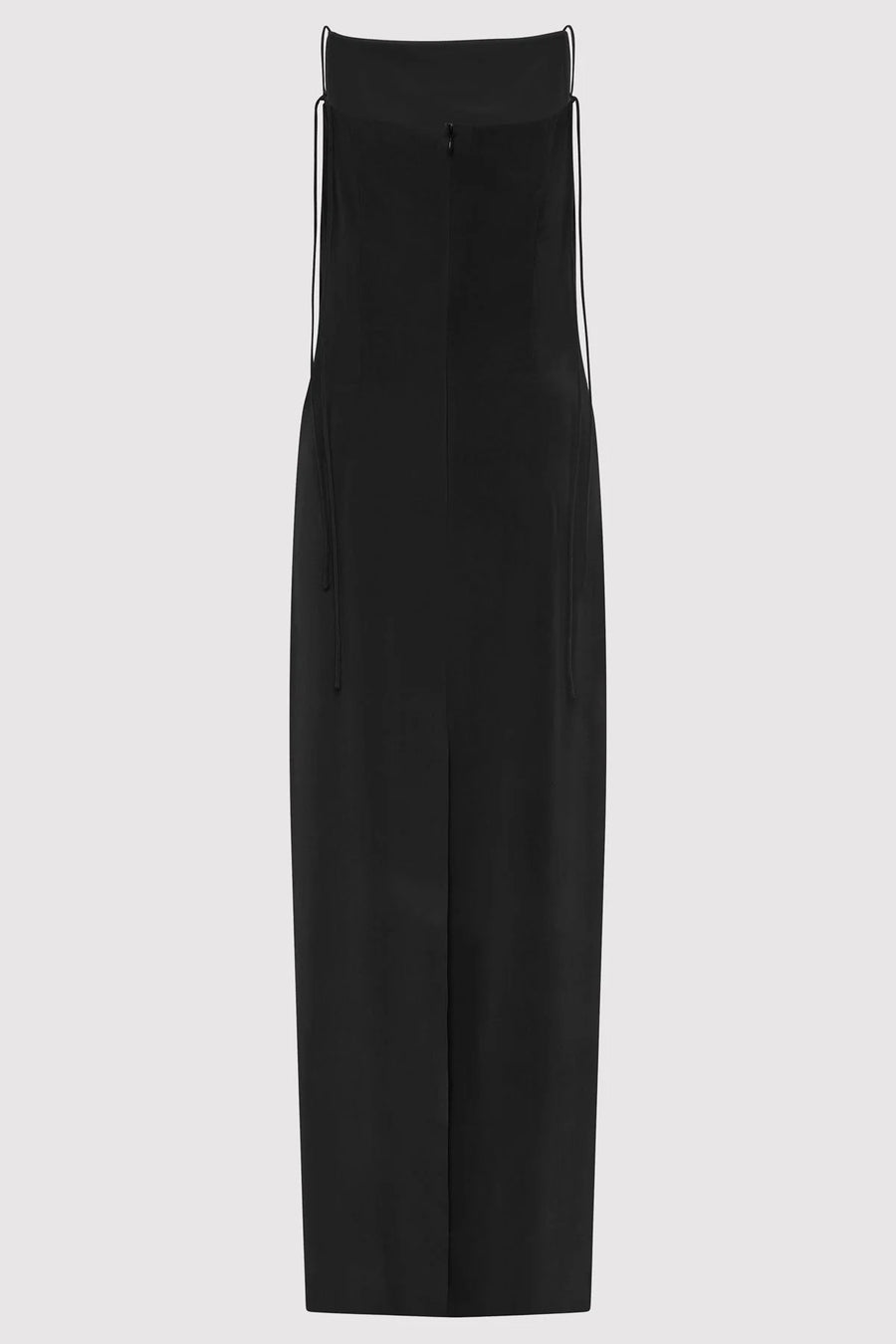 St Agni Silk Tuck Dress Black