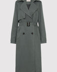 St Agni Soft Tailored Trench Balsam Green