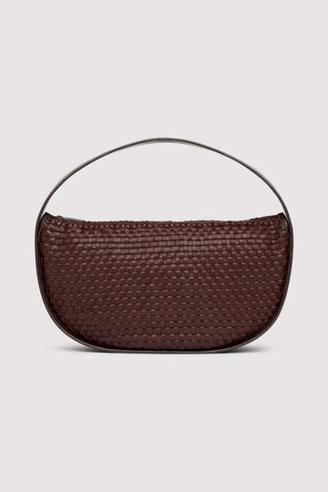 St Agni Woven Petit Arc Bag Chocolate