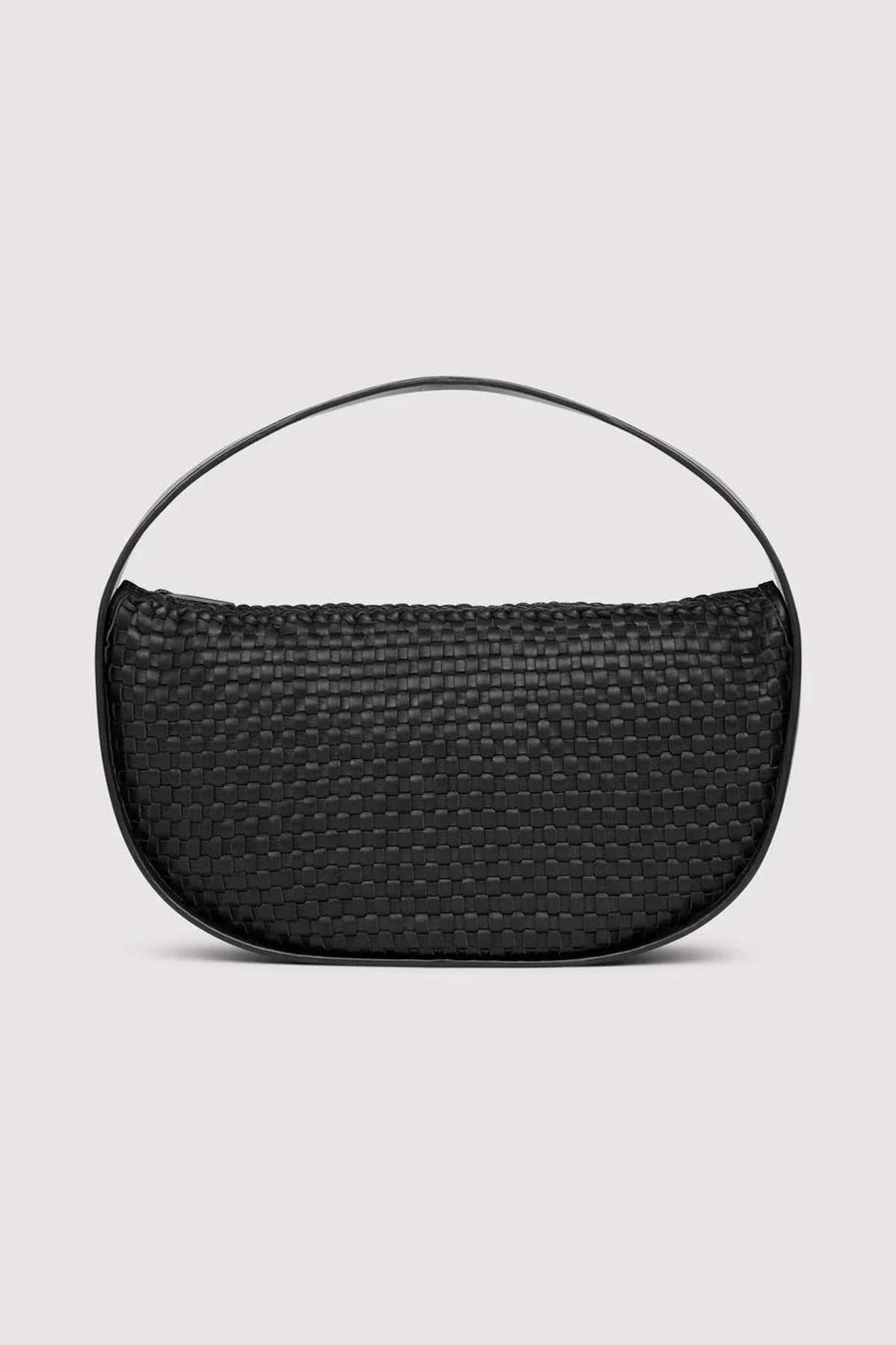 St Agni Woven Petit Arc Bag Black