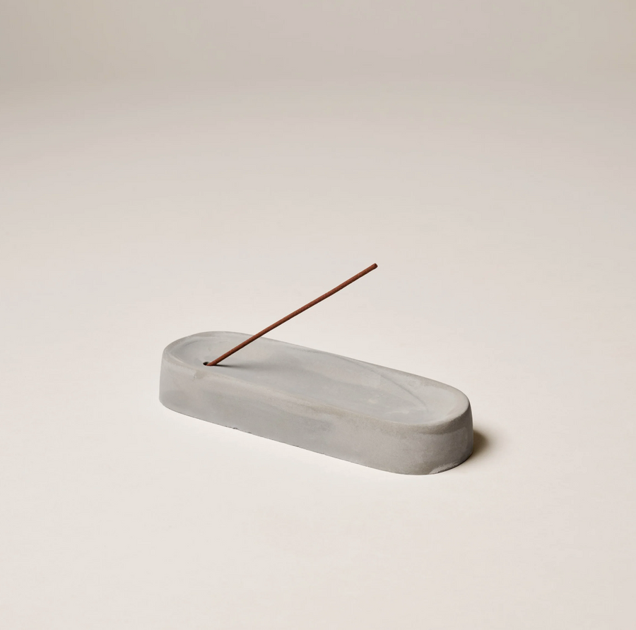 Gentle Habits Ceramic Incense Holder Cement