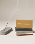 Gentle Habits Ceramic Incense Holder Cement