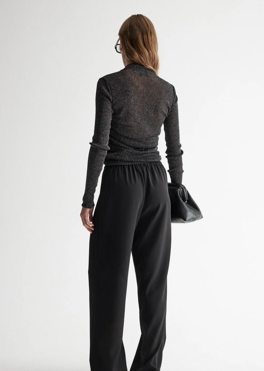 Elka Collective Elm Top Black Lurex