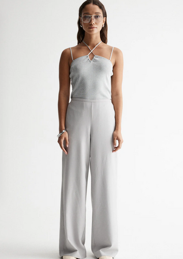 Elka Collective Selene Knit Top Chrome