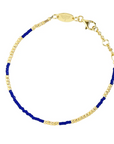 Gold Sister Happy Place Bracelet Blue.