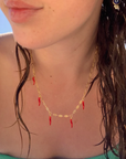 Gold Sister Chilli Summer Necklace Gold