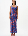 Roame Wessex Slip Dress Cactus Bloom Indigo