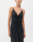 St Agni Gathered Tie Dress Black