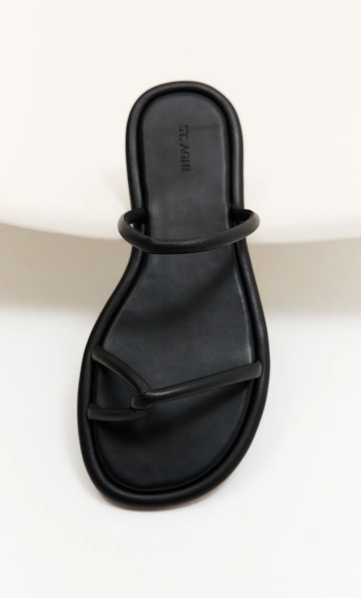 St Agni Loop Slides Black