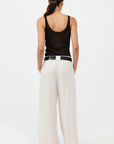 St Agni Wide Leg Pleat Pants Tofu