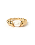 Arms Of Eve Riviera Gold and Pearl Ring