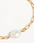 By Charlotte 18k Gold Vermeil Breathe Pearl Bracelet