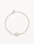 By Charlotte Sterling Silver Breathe Pearl Bracelet