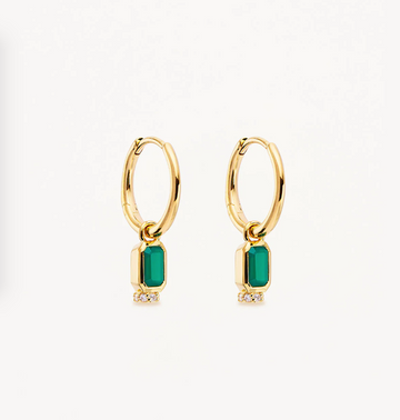 By Charlotte 18k Gold Vermeil Strength Within Hoops