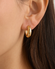 By Charlotte 18k Gold Vermeil Bold Large Hoops