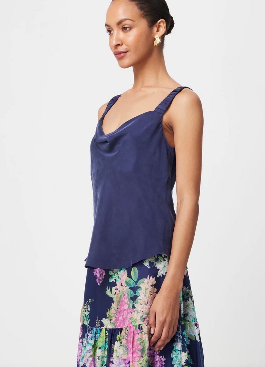 Once Was Delray Reversible Cupro Cami Lapis