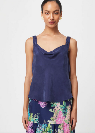 Once Was Delray Reversible Cupro Cami Lapis