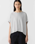 Bassike Slouch Circle Tank Oyster grey