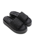 La Tribe Knotted Platform Slide 1069 Black