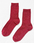 Le Bon Shoppe Her Socks Carmine Giltter