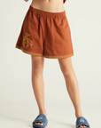 THE TALES Yeehaw Cowboy Cotton Short Tabacco