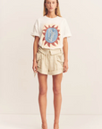 Shona Joy Eclipse Boyfriend Oversized T Shirt Ivory