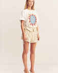 Shona Joy Eclipse Boyfriend Oversized T Shirt Ivory