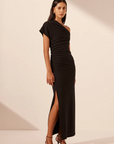 Shona Joy Beau Asymmetrical Midi Dress