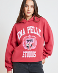 Ena Pelly Brooke Oversized Hoodie Poppy Red