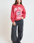 Ena Pelly Brooke Oversized Hoodie Poppy Red