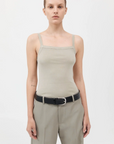 St Agni Organic Cotton Square Neck Tank Balsam Green