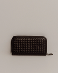 La Tribe Woven Wallet Large Black